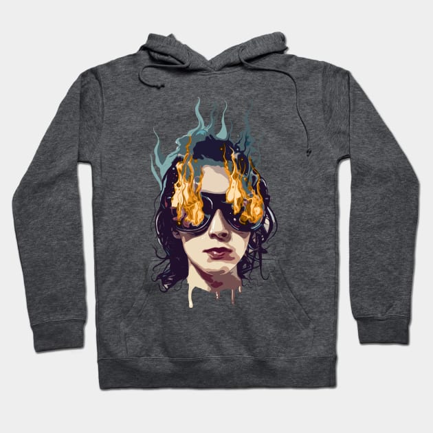 The Girl on Fire Hoodie by fakeface